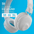 JLab Studio Bluetooth Wireless On-Ear Headphones | 30+ Hour Bluetooth 5 Playtime | EQ3 Sound | Ultra-Plush Faux Leather & Cloud Foam Cushions | Track and Volume Controls | White