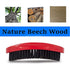Premium Palm Wave Brush - Medium Hard Palm Curved Wave Brush for Men - Made with Nature Beech & Black Mix Bristle Men's Hair Brush Wave Brush For Men 360 (RED LEE)