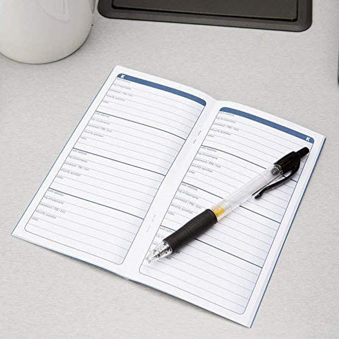 1InTheOffice Passwords Book, Password Journal, Password Organizer for Usernames, Logins and Web Addresses. Suitable for Home and Office, 3 1/4 x 6 1/4, 192 Entries, (3 Pack)