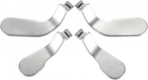 eXtremeRate 4 pcs Metal Stainless Steel Paddles Hair Trigger Locks Replacement Parts Video Games Accessories Kits for Xbox One Elite, Elite Series 2, Elite 2 Core Controller