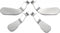 eXtremeRate 4 pcs Metal Stainless Steel Paddles Hair Trigger Locks Replacement Parts Video Games Accessories Kits for Xbox One Elite, Elite Series 2, Elite 2 Core Controller