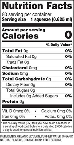 SweetLeaf Organic Monk Fruit Liquid, Water Enhancer, Orange Passionfruit, 1.7 Ounce
