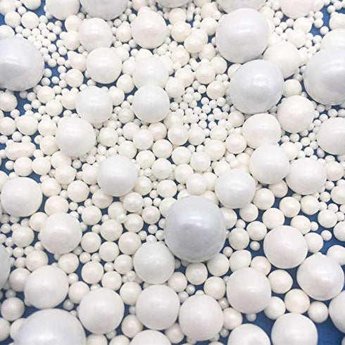 White Pearls Sprinkle Mix by Simply Sucré | Pearl Sprinkles Sprinkles | Wedding Sprinkles | Edible Sprinkles | 4 oz. 8oz. 16 oz. 24 oz. | Bulk Sprinkles | White Sprinkles