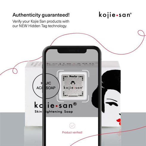Original Kojie San Facial Beauty Soap - 100g - Guaranteed Authentic (3, 100 Gram Kojie San Soap Bars)
