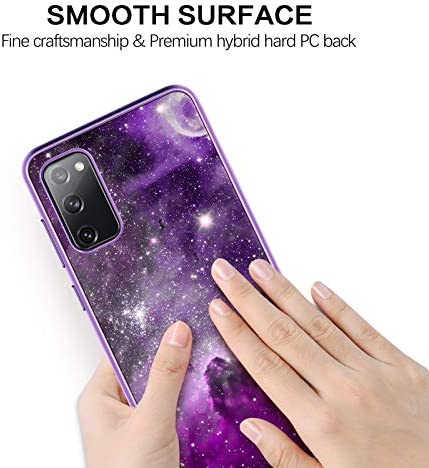 BENTOBEN Samsung S20 FE Case, Galaxy S20 FE 5G Case, Slim Fit Glow in The Dark Shockproof Protective Hybrid Hard PC Soft TPU Bumper Phone Cover for Samsung Galaxy S20 Fan Edition 2020, Purple Nebula