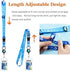 MNGARISTA Cruise Lanyards, Adjustable Lanyard with Retractable Reel, Waterproof ID Badge Holder for All Cruises Ships Key Cards, 2pack
