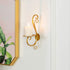 Sziqiqi Wall Candle Sconces Iron Vine Candleholder Wall Art Decoration Home Decoration Tealight Candle Stand Gold