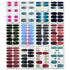 WOKOTO 20 Sheets Full Wraps Nail Art Polish Stickers Strips Set with 1Pc Nail File Glitter Star Adhesive Nail Decals Manicure Tips