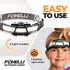 Foxelli Wide Beam Headlamp – USB Rechargeable LED Head Lamp Flashlight, Ultra Bright, 210° Wide Illumination, Low Profile, 14 White LEDs, Waterproof, Lightweight & Comfortable Headlight