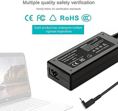 Pa-1450-26 Acer Charger, Adp-45fe f Acer Charger Compatible with Acer Aspire a515-54 Charger for Acer a115-31-c0yl Charger and Acer Chromebook C720 Charger, Included AC Adapter and Power Cord