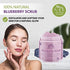 Organic Blueberry Scrub, Natural & Pure Face Exfoliant for Soft and Healthy Skin, Hydrating and Nourishing Salt Body Scrub with Shea Butter & Pure Oils