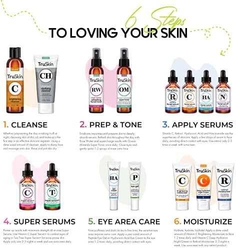 TruSkin Rose Water Facial Toner Spray, Face Care Mist for All Skin Types, Daily Skin Care, 4 fl oz