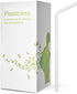200 Count 100% Plant-Based Compostable Straws - Plasticless Biodegradable Flexible Drinking Straws - A Fantastic Eco Friendly Alternative to Plastic Straws