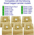 Vacurama Premium Bissell Vacuum Bags - Compatible for Zing, Zing 2 & PowerForce Canister Models 4122, 4122D, 1668, 1668C, 1668W, 2154A, 2154C, 2154W, 1608 - Bag Type 213-8425 (6 Pack)