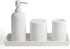 Jo Lavie Vanity Tray Small Rectangle, Bathtub Tray Bathroom Organizer, Cosmetics Holder for Tissue Candle Towel Plant Jewelry Ring Dish Dresser Perfume Shampoo (White)