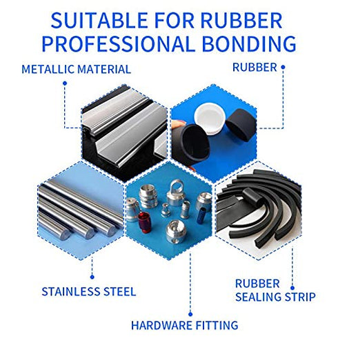 20g Rubber Glue, Rubber Adhesive, for bonding Rubber and Rubber, Rubber and Other Material. Instant Super Glue for Rubber, Tire, Boots, Belt, Foam Rubber, DIY Crafts, Rubber Edge, Rubber Tube