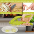 Garlic Press – 2-in-1 Garlic Mincer and Slicer – Large Garlic Presser Crusher with Cleaning Brush and Peeler – Food-Grade ABS and Stainless-Steel Garlic Press with Ergonomic Handle – Easy to use