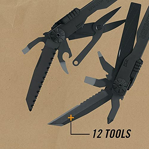 Gerber Gear 22-01545NN Diesel Needle Nose Pliers Multitool, Black