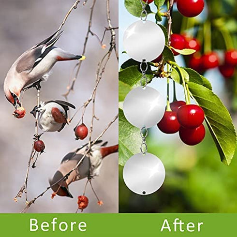 24 Pack Bird Deterrent, Pigeon Woodpecker Deterrent for House Bird Repellent Devices Outdoor, Bird Scare Disc Keep Birds Away