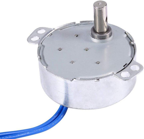 REENFAYA 4PCS Synchronous Synchron Motor Turntable Motor 110V Motor, 50/60Hz AC 100~127V 4W CCW/CW with 7MM Flexible Coupling Connector for Cup Turner,Cuptisserie,Tumbler Cup Rotator (5-6RPM)