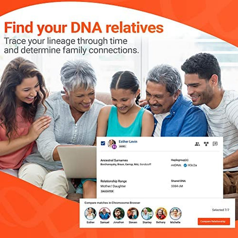 FamilyTreeDNA Family Finder, Ancestry & DNA Test Kit, Discover Your Origins & Unlock Your Geographic Roots, Connect with Your DNA Relatives, At-Home Test Kit for Expertly Processed Convenient Sampling