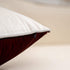 Yangest Wine Red Patchwork Velvet Throw Pillow Cover with Gold Striped Leather Cushion Case Modern Luxury Pillowcase for Sofa Couch Bedroom Living Room Home Decor,20"x20"