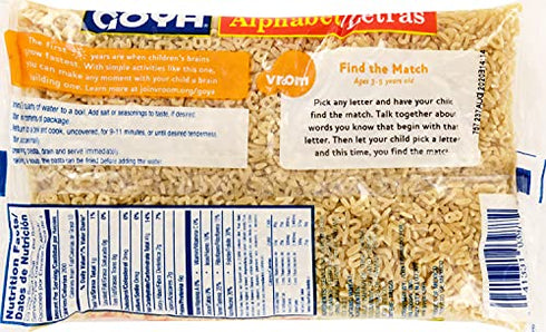 Goya Alphabet Pasta, 7 Ounce