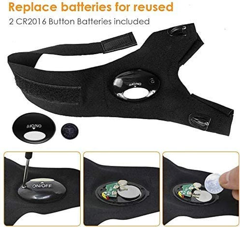 COMSHOW LED Flashlight Gloves, Stocking Stuffers for Men, Men Gifts for Dad Boyfriend, LED Light Gloves for Men, Women, Mechanics, Electrician, Hands Free Gadgets for Fishing, Camping, Car Repair (B)