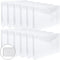 EOOUT 12pcs Plastic Envelopes, Clear Folders, Expandable Gusset and Plastic Waterproof Envelope with Snap Button Closure, Letter Size, A4 Size, for School and Office Suppiles
