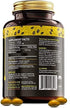 MAJU's Black Seed Oil Capsules - Cold Pressed, 2% Thymoquinone, 100% Turkish Black Cumin Nigella Sativa Seed Oil, Organic BSO, Non-GMO, 100% Liquid Pure Blackseed Oil, 60 count, 500mg per capsule