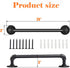 Industrial Pipe Towel Rack Towel Bar 20 Inch, Heavy Duty Wall Mounted Rustic Farmhouse Bath Towel Holder for Bath Bathroom Kitchen Door Handle Handrails