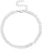 Bonlting Fashion Ankle Bracelet Women Sterling Silver Anklet Foot Jewelry Chain Beach