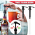 Black Pump Coffee Syrup Pumps - 4 Pcs Coffee Creamer Pump Dispenser Milk Pump for Gallon Black Cherry Juice Bottle Pumps Soda Can Pump - Ketchup Can Pump Half Gallon Pump Squirt Bottle Pump Reluen