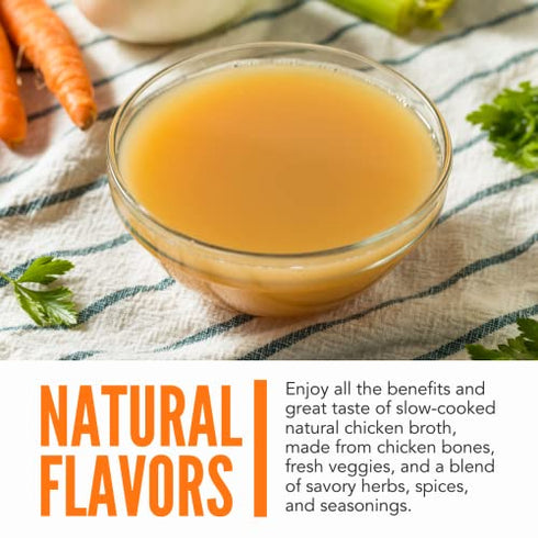 LonoLife - Chicken Bone Broth Sticks - 10g Collagen Protein - Grass-Fed, Gluten-Free - Keto & Paleo Friendly - Portable Individual Packets - 4 count