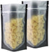QQ Studio Pack of 100 Translucent Front Matte Black Poly Plastic Resealable Bags (1.7oz (4" x 6"), Stand-Up Pouch)
