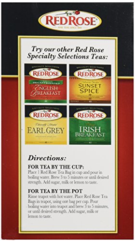 Red Rose Authentic English Breakfast Tea Bags 40 ct