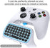 Controller Keyboard for Xbox Series X/ S/ for Xbox One/ One S, Wireless Bluetooth Gaming Chatpad Keypad with USB Receiver, Built-in Speaker & 3.5mm Audio Jack for Xbox Series X/ S/ One/ One S, White