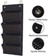 Eamay Wall Mount/Over Door File Hanging Storage Organizer - 4 Large Office Supplies File Document Organizer Holder for Office Supplies, School, Classroom, Office or Home Use, White Dots Pattern