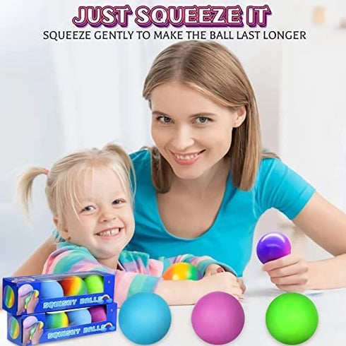 Color Changing Stress Balls for Kids - 4 Pack Squishy Stress Balls Fidget Toys Needohball Stress Balls Bulk Mini Rainbow nee doh Stress Ball Pack Sensory Stress and Anxiety Relief Squeeze Toys