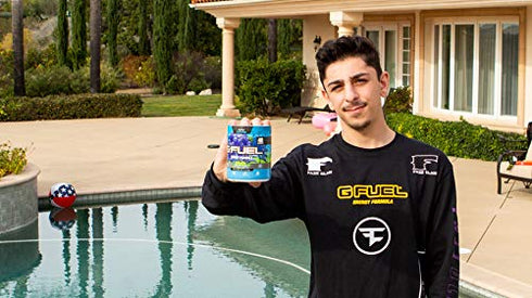 G Fuel Sour Blue Chug Rug Energy Powder Inspired By FaZe Rug – 10.44 oz Tub (40 Servings) – Natural Energy Drink Powder, Energy and Focus Supplement