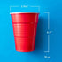 Red Plastic Disposable Cups - 18 Oz., 240 Ct. | Heavy Duty Large Party Cold Drink Plastic Cups Disposable