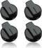 Reyhoar (4 Pack) W10339442 Gas Range Knob Black Replacement Part for Whirlpool Range/ Stove/ Oven- Replaces WPW10339442, PS3507188