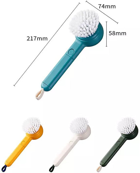 Fruit and Vegetable Cleaning Brushes Potato Scrubber Produce and Veggie Brush Kitchen Gadgets Vegetable Fruit Peeler with Brush - 2-in-1 (Blue)