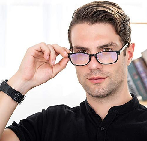 Reading Glasses 2 Pack for Men/Women Blue Light Blocking Computer Readers Glasses