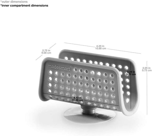madesmart Classic 9.75" x 6.75" Bin - White