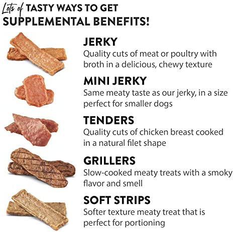 Dogswell Jerky Skin and Coat – Mini Salmon Jerky Dog Treats with Dog Skin & Coat Support (4 oz. Salmon)