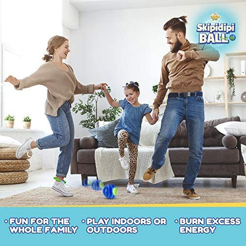 IPIDIPI TOYS Skip It Ankle Toy Retro Skipit Toy Hopper Ball for All Ages - Improve Coordination, Get Exercise The Fun Way - Playground Ball with Adjustable Rope Length for Kids of All Heights