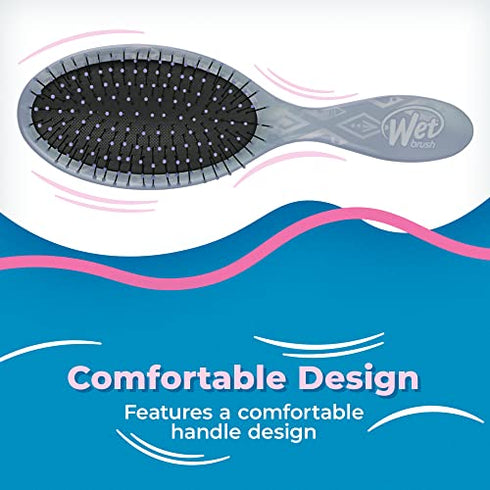Wet Brush Disney Original Detangler Hair Brush Princess Guiding Spirit - Frozen 2, Elsa - All Hair Types - Ultra-Soft IntelliFlex Bristles Glide Through Tangles with Ease - Protects Against Split Ends