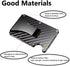 Carbon Fiber Wallet, RFID Blocking Front Packet, Metal Business Credit Card Holder, Slim Minimalist Money Clip for Men and Women (Black)