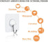 Fotosnow Adhesive Hooks Heavy Duty 15lbs(Max) Transparent Wall Hooks Reusable Seamless Shower Hooks Stick on Hooks for Hanging Bathroom Kitchen Outdoors -10 Pack